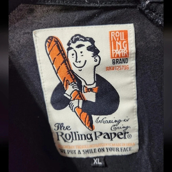 The Rolling Paper Brand "Guilty Pleasures" Short Sleeve Cotton Graphic Tee GUC - Picture 3 of 6